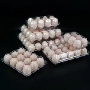 Tái chế nhựa khay trứng 12 di động tái sử dụng dùng một lần khay trứng trứng đóng gói khay
