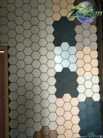 Akupanel Panneau à lattes acoustiques MDF Intérieur moderne Insonorisé Décoration murale Panneau mural acoustique Modèle 3D Conception écologique