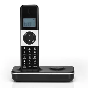 Casa telefone sem fio fixo sem fio, com máquina de resposta 90db extra alto visual ringer botão grande