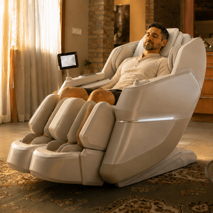 Silla de Lujo GUOHENG Zero Gravity Shiatsu con Masaje 4D, Calor y Estiramiento Tailandés, Modelo Ai S002, Silla Inteligente 4D de Lujo - Product Image 1