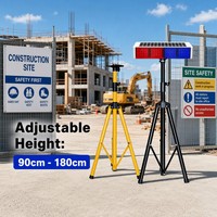 Feux de signalisation LED solaires réfléchissants à haute vitesse pour travaux routiers – Panneau de signalisation de ralentissement pour véhicules mobiles