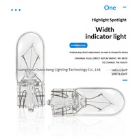 Ampoule halogène d'origine pour voiture, lampe T10 W5W, clignotant latéral, éclairage de porte, éclairage de plaque d'immatriculation, éclairage de lecture, petite ampoule à branchement rapide