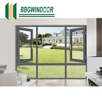 Ventana Abatible de Aluminio Estilo Americano Lukliving, Apertura Interior, Ventanas de Aluminio Insonorizadas