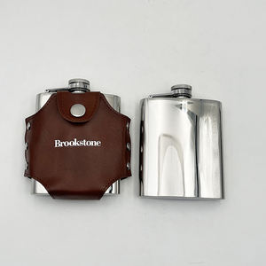 Per uso alimentare 304 in acciaio inox 6oz fiaschetta fiaschetta in peltro <span class=keywords><strong>con</strong></span> sacchetto per alcool - Product Image 3