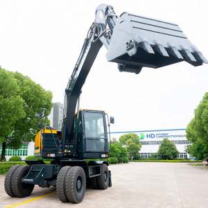 Excavadora de Ruedas de 15 Toneladas HW155 Hyundai Usada, Precio de Fábrica en China, para el Mercado Comercial, con Motor Potente - Product Image 3