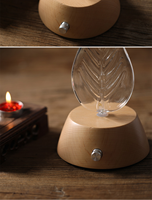Nébuliseur salle de respiration bois et verre aromathérapie huile essentielle brume froide arôme nébulisation diffuseur sans eau