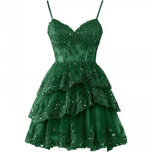 Nuevo vestido de dama de honor corto blanco sin mangas de talla grande vestidos de sirvienta de boda para mujer vestido de fiesta de noche de encaje - Product Image 6