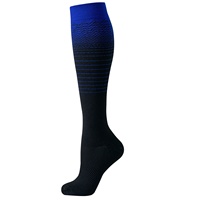 Nouvel Arrivage – Chaussettes de Compression Sportives Unisexe en Nylon à Couleurs Dégradées pour Hommes et Femmes – Stock Fabricants