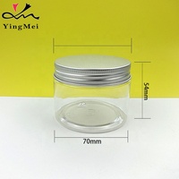 Pot en plastique de 140 ml avec couvercle à vis 68 filetages pour lotion de soin de la peau et cosmétiques en gros