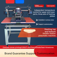 Presse à chaud pneumatique automatique à double station pour vêtements et impression multi-surfaces
