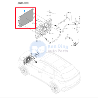 Nouvel ensemble de radiateur moteur d'origine 13170637-00 KD-1301030 pour BYD ATTO 3 YUAN PLUS Côté droit