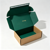 Boîte postale auto-adhésive personnalisée à fermeture facile avec bande adhésive à glissière, en carton ondulé, pour l'emballage de maquillage et de jouets