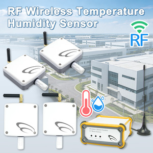 4 Sets Smart <b>Wireless</b> <b>Temperature</b> & Humidity Transmitterfor Agricultural Greenhouse <b>Wireless</b> <b>Temperature</b> & Humidity <b>Sensor</b> - Product Image 1