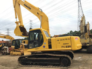 Mini-excavatrice sur chenilles PC220-6 d'occasion, d'origine japonaise, 2018-2021, avec PLC, garantie 1 an - Product Image 2