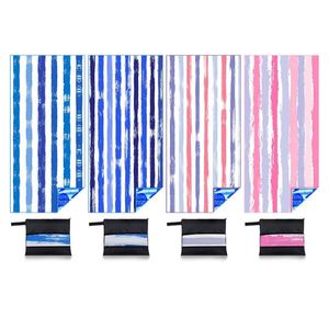 Soft Custom Beach Sand Free Recycle <b>Bath</b> Towel With Zipper Pocket - Product Image 1