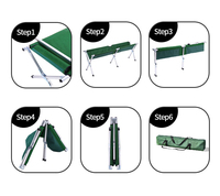Lit pliant portable ultra-léger pour l'extérieur Lit de camp en tissu Oxford Lit pliant polyvalent pour pique-nique et voyage