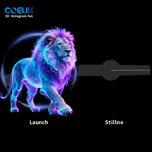 20cm 149-LED <span class=keywords><strong>3D</strong></span> Hologram Fan đồ chơi HD xách tay Holographic hiển thị cho kỷ niệm quà tặng và Máy tính để bàn trang trí - Product Image 1