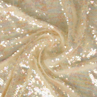 Tube de perles design personnalisé tissu de maille à paillettes brodé de paillettes