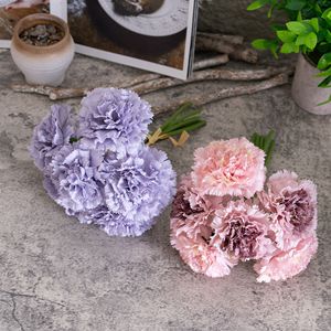 ช่อดอกคาร์เนชั่นประดิษฐ์ CallaFloral สีฟ้า สีม่วง สีชมพู คุณภาพสูง เหมาะสำหรับวันแม่ ตกแต่งบ้าน - Product Image 1