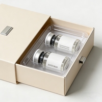 Boîtes d'emballage personnalisées de luxe pour peptides, étuis rigides haut de gamme pour flacons de capsules de 3 ml et 5 ml
