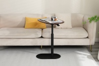 Table d'appoint pneumatique ergonomique et élégante ADA 360 °   Table basse de salon rotative et réglable en hauteur