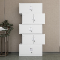 Armoire de classement industrielle en métal blanc facile à assembler avec tiroirs pour bureau à domicile et atelier – Rangement personnalisé