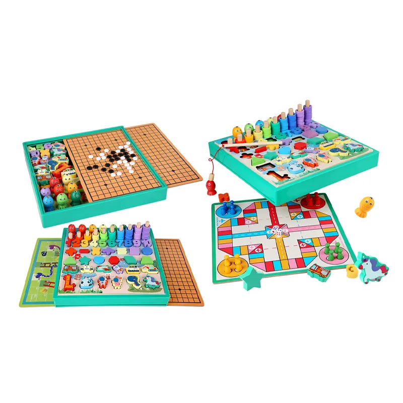 Jeu d'échecs en bois éducatif pour enfants, jeu d'échecs