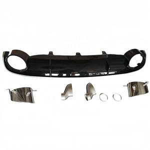 Difusor trasero estilo <span class=keywords><strong>Hunter</strong></span> Auto RS con puntas de escape para Audi A7 Upgrade RS7 Mufla de tubo de escape - Product Image 4