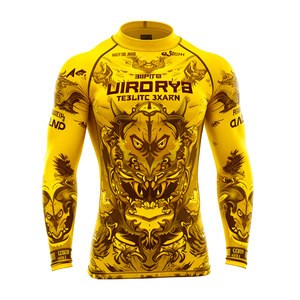 <span class=keywords><strong>T</strong></span>-<span class=keywords><strong>shirt</strong></span> da uomo a compressione con stampa animale, maglia BJJ, abbigliamento da palestra MMA <span class=keywords><strong>boxe</strong></span>, <span class=keywords><strong>T</strong></span>-<span class=keywords><strong>shirt</strong></span> sportiva sublimata - Product Image 1