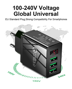 อะแดปเตอร์ชาร์จเร็วแบบดิจิตอลอัจฉริยะ 5V3.1A 3USB พร้อมโลโก้ปรับแต่งได้สำหรับโทรศัพท์ซัมซุง ไอโฟน 11 โปร - Product Image 6