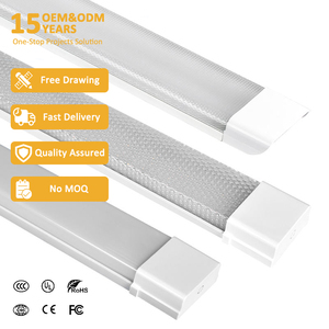 Éclairage intérieur <span class=keywords><strong>en</strong></span> fer, <span class=keywords><strong>tube</strong></span> linéaire <span class=keywords><strong>LED</strong></span> T8 de 1200 mm (2FT, 4FT), 30W, 40W, 50W, 60W, 80W, 100W, CRI 80 - Product Image 1