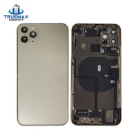 Rakitan Penutup Belakang untuk iPhone 11 Pro Max, Termasuk Kaca Belakang, Casing, Rangka Tengah, dan Suku Cadang