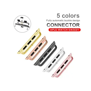 Connettore adattatore Tschick per cinturino Apple Watch Series 6 SE 5 4 3 cinturino iWatch 42mm 38mm 44mm 40mm connettore in acciaio inossidabile