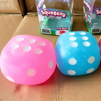 Jouet souple géant anti-stress en forme de dés de pectine, avec garniture en pectine, en boîte plastique, vente chaude, styles variés