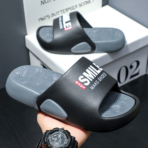 Nuovi Sandali da Uomo <span class=keywords><strong>Eva</strong></span> con Punta Aperta - Ciabatte Casual da Esterno alla Moda con Stampa a Lettere, Tomaia in PVC Traspirante e Leggera per l'Estate - Product Image 2