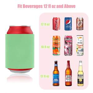 Funda Enfriadora Estándar de 12oz para Latas, Antideslizante, para Latas de Bebidas, Botellas y Vasos, con Banda Elástica Fuerte - Product Image 3