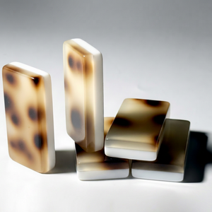 Tuiles de mahjong classiques en acrylique avec motif écaille de tortue, durables pour le jeu familial - Product Image 2