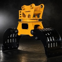 Grappin de tri hydraulique pour excavatrice, attache rapide, grappin de démolition pour mini-excavatrice de 5 tonnes