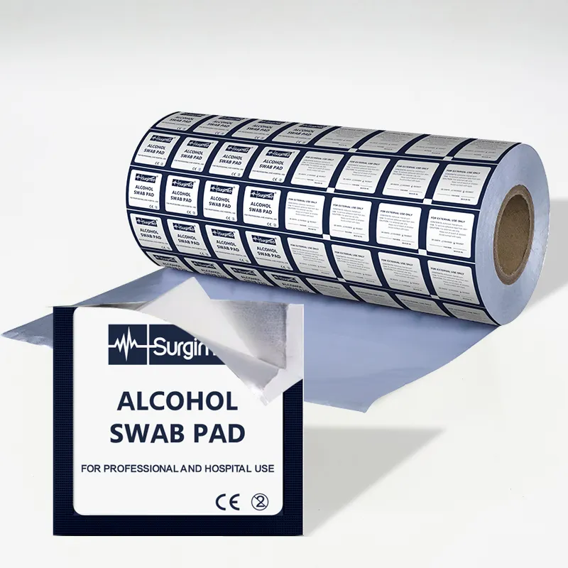 Preço competitivo folha de alumínio shandong personalizado papel embrulho rolo álcool Pad Packaging