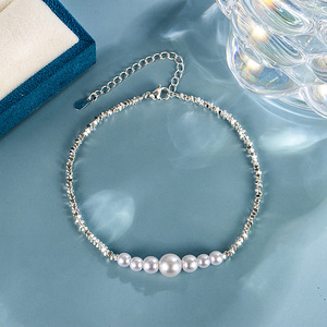 สร้อยข้อมือทอง 14k สร้อยข้อมือสแตนเลส 316l สร้อยข้อมือลูกปัด สร้อยข้อมือสแตนเลสสำหรับใส่จี้ - Product Image 1