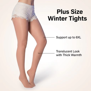 La Jaurdin <strong>Winter</strong> Warm Spandex/Nylon Jacquard Pantyhose Seamless Thick Fleece Lined <strong>Tights</strong> Women Elastic Sexy Opaque Stockings - Product Image 5