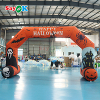 Arche gonflable publicitaire personnalisée pour Halloween, idéale pour les activités de festival en extérieur