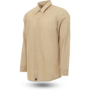 Chemise de travail à manches longues pour homme avec fermeture à pression, S14, 100% coton, uniforme industriel - Product Image 2