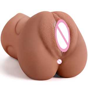 Pocket Puzzy Butt Realistic Male Masturbator Sex Toy - Soft TPE/Silicone,  Flesh Color, Waterproof & Silent Male Sounding Toys