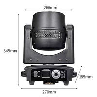 Lampu Efek LED Dj Club 7*40W RGBW Zoom Wash Moving Head Bee Eye Light HH-LM740B untuk Disko Pesta Pernikahan