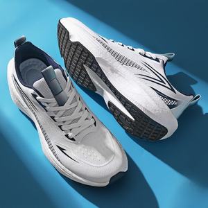 Chaussures de marche décontractées pour hommes et femmes, dessus en cuir véritable, semelle intermédiaire en caoutchouc, légères, respirantes, chaussures de basket-ball - Product Image 3