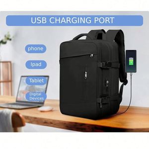 Multifunction Large Capacity Nylon Zipper Closure USB Charger Anti-Theft Business Laptop <b>Backpack</b> <b>with</b> Shoe <b>Compartment</b> - Product Image 6