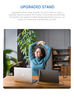 Arzopa Z1C 16.1 pouces FHD 100% sRGB Extender Extension pour ordinateur portable avec support Mobile affichage Portable écran moniteur