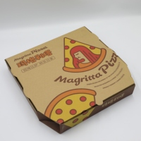 Boîte à pizza pour emballage de fast-food Boîte à pizza imprimée personnalisée de qualité alimentaire