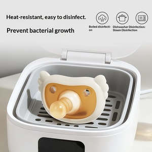 Sucette pour bébé <span class=keywords><strong>nouveau</strong></span>-né sans BPA, personnalisable, pour le sommeil, à ouverture plate, débit moyen, taille standard, sucette pour bébé - Product Image 2